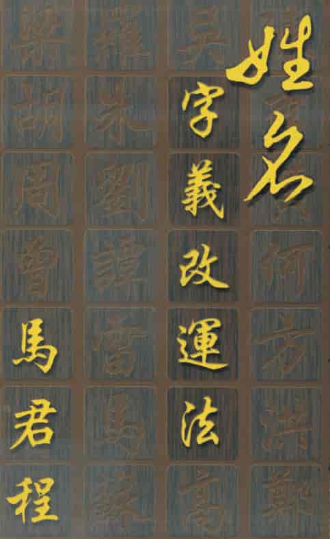 马君程 姓名字义改运法 362页PDF 高清电子版