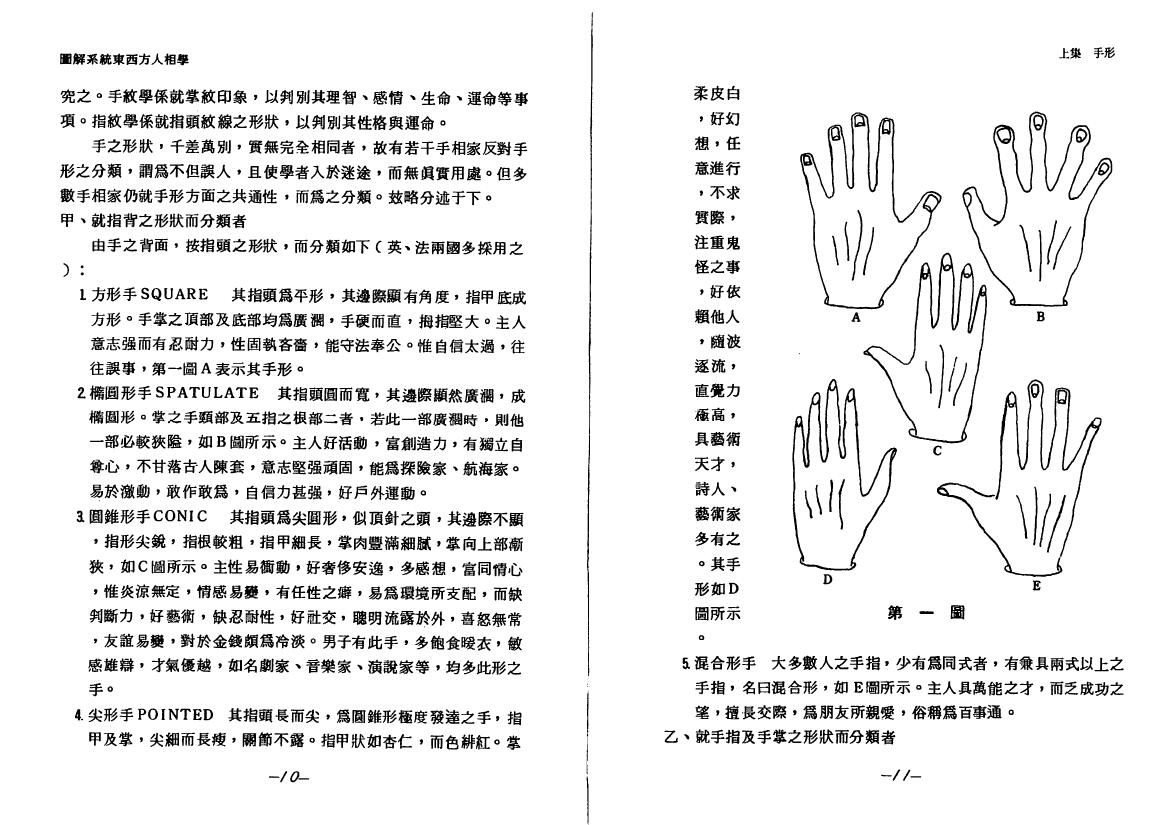 邹文耀:图解系统东西方人相学 上下两册 手相面相 第4张-