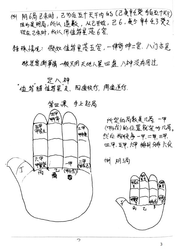 张岩客奇门遁甲初级班笔记(12页) 奇门三式 第3张-