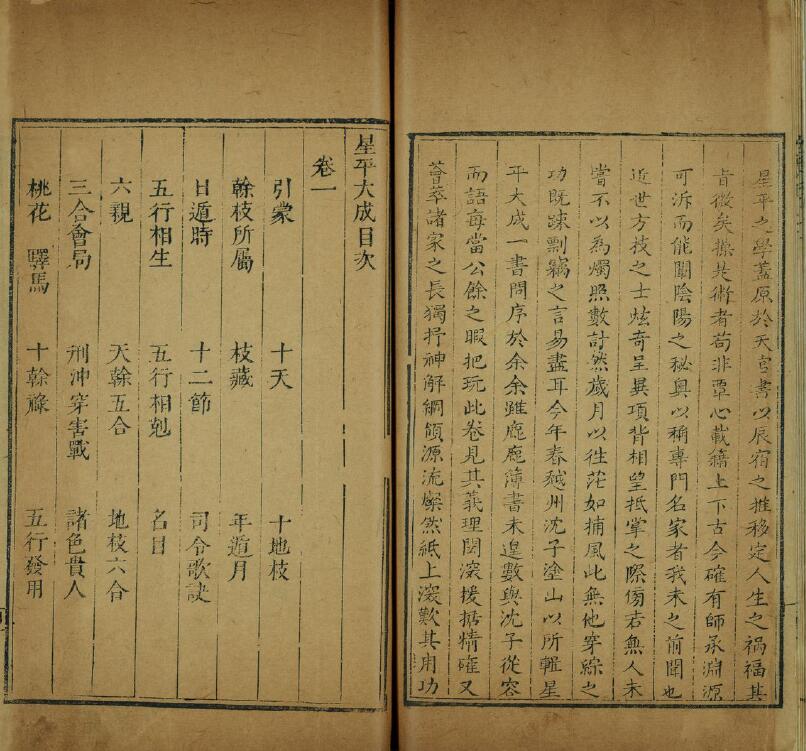 命理古籍：星平大成