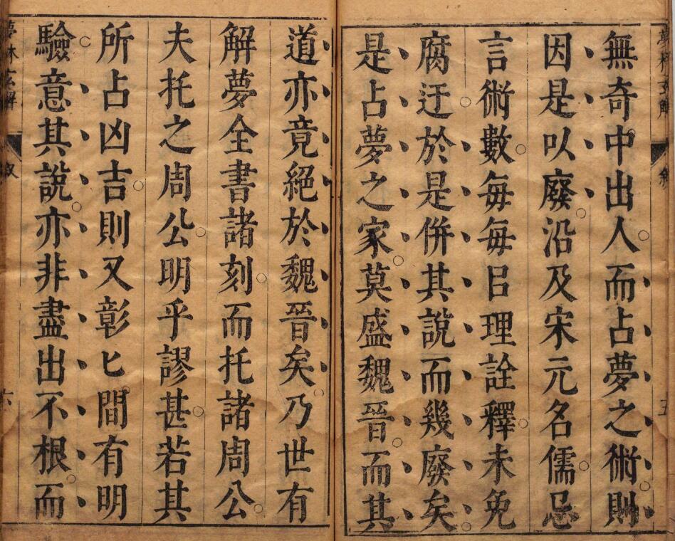 《梦林玄解》梦原梦论梦禳各2卷梦占23卷 宋邵雍辑 明陈士元补 明崇祯09年刊本 国学古籍 第5张-