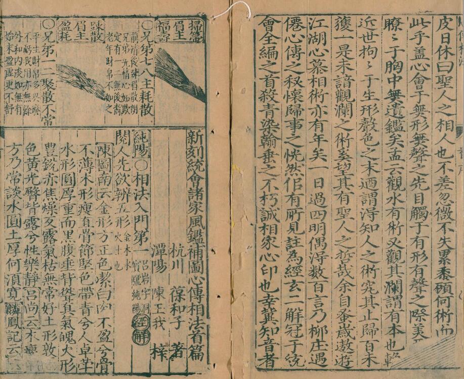 (明)葆和子《新刻统会诸家风鉴全像人相全编》12卷 国学古籍 第1张-