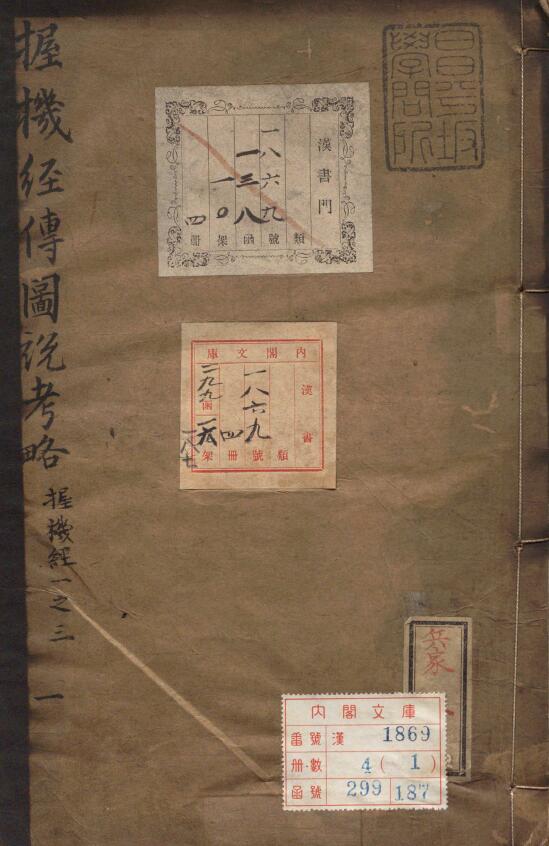 《握机经》三卷《握机纬》十五卷 明.曹胤儒辑 明末刻本
