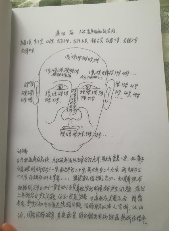 定马桩《民间相师看相绝技》手抄本 手相面相 第4张-