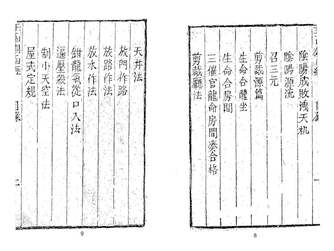 《三僚秘传造葬制煞作法 阴阳剪裁图说》上下册 国学古籍 第3张-