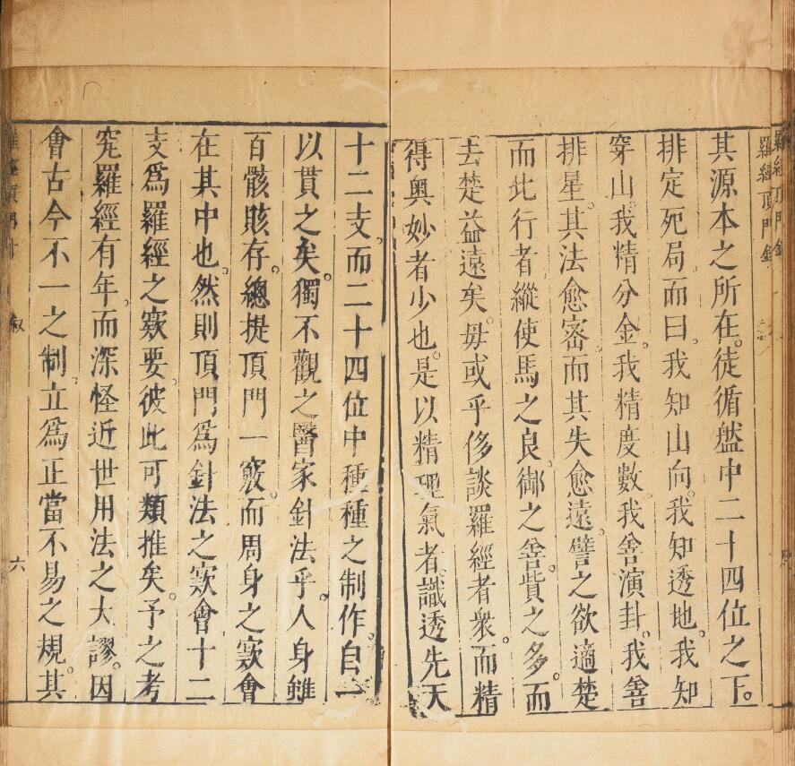 《新镌徐氏家藏罗经顶门针》上下卷 附简易图解.鄙言.明.徐之镆定式.朱之相图解.三乐斋藏板.明天启时期金陵书林唐鲤耀刊本 国学古籍 第6张-