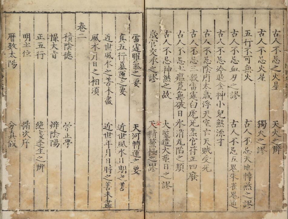 风水古籍《阴阳定论》三卷.明.周视著.明嘉靖时期刊本 国学古籍 第2张-