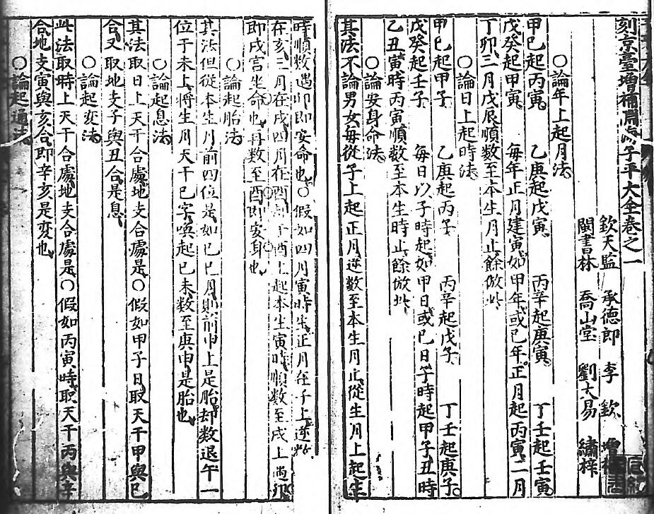 四柱命理古籍《刻京台增补渊海子平大全》(元)李钦 六卷 八字命理 第3张-