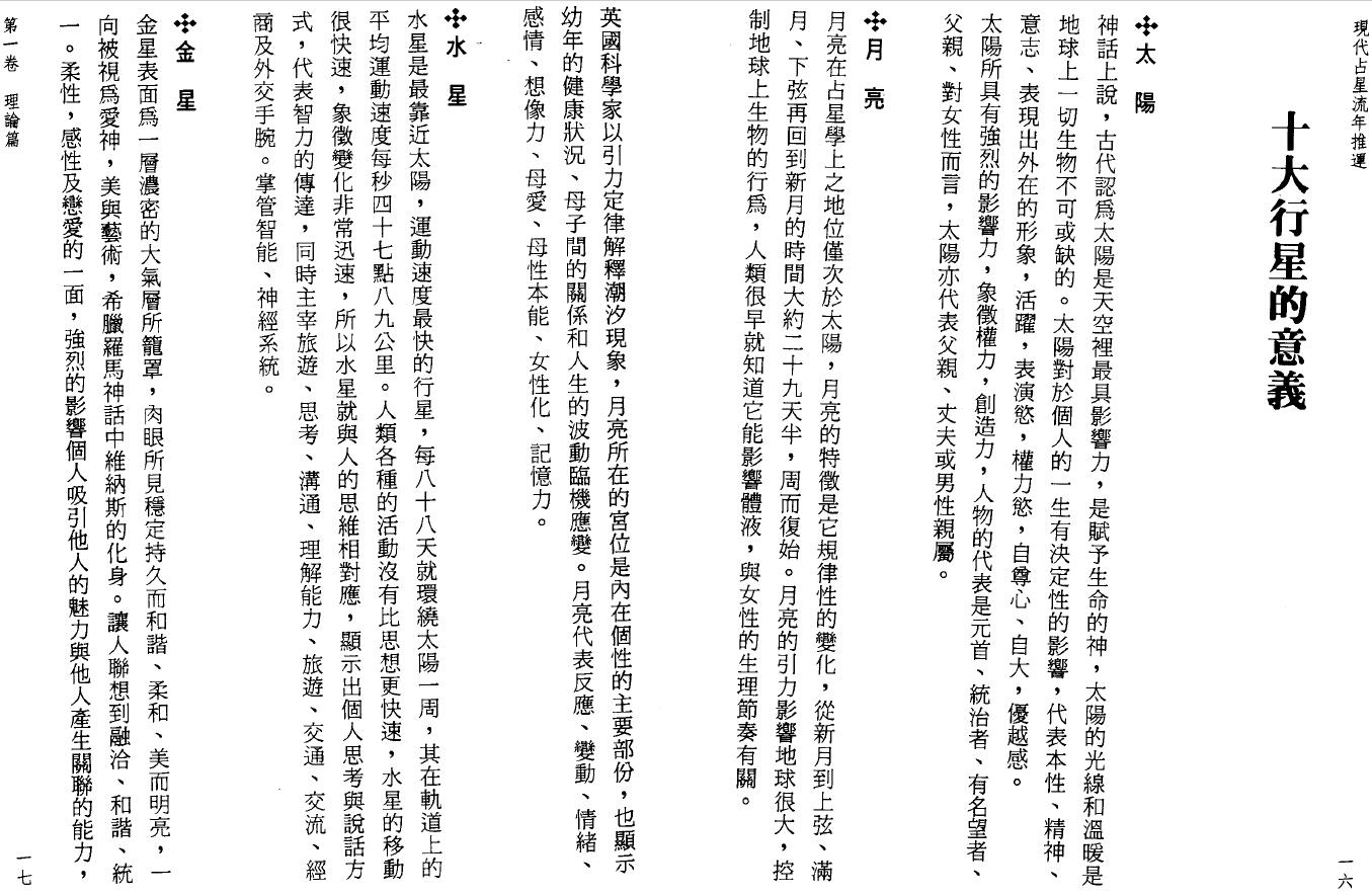 白汉忠《现代占星流年推运》 塔罗占星 第5张-