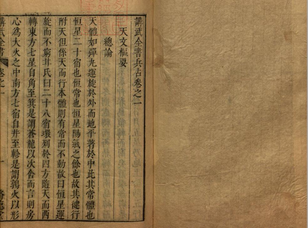 军事兵法古籍《讲武全书 兵占卷》27卷 明崇祯时期修德堂刊本 史部 第5张-