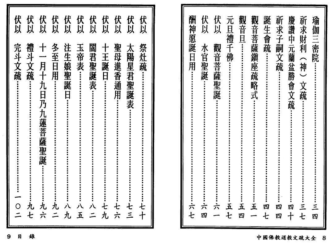 高铭德《中国佛教道教文疏大全》上下册 国学古籍 第3张-