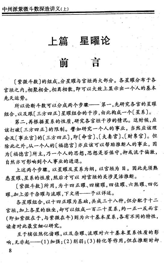 王亭之《中州派紫微斗数深造讲义》上下两册 易学 第3张-