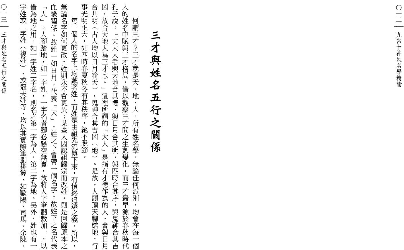 寒龄《九宫十神姓名学精论》166页双页版 姓名测字 第4张-