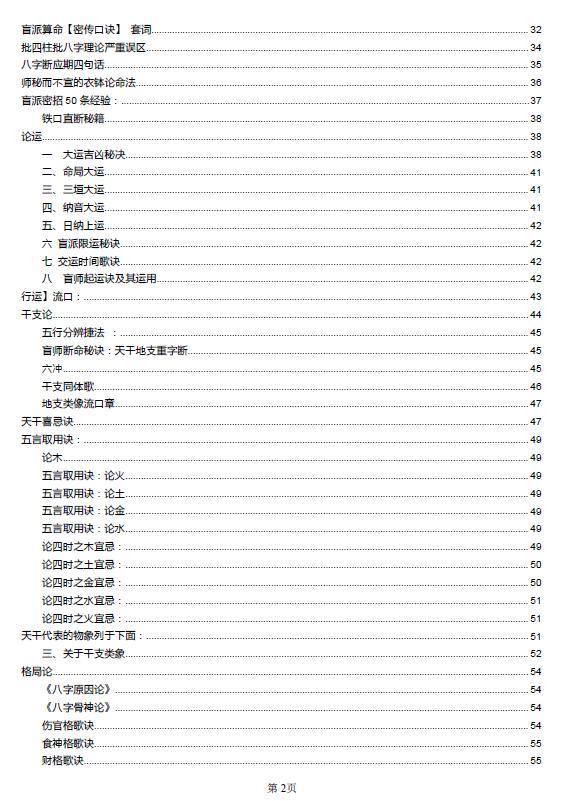 《盲派真宗》高清340页 八字命理 第2张-
