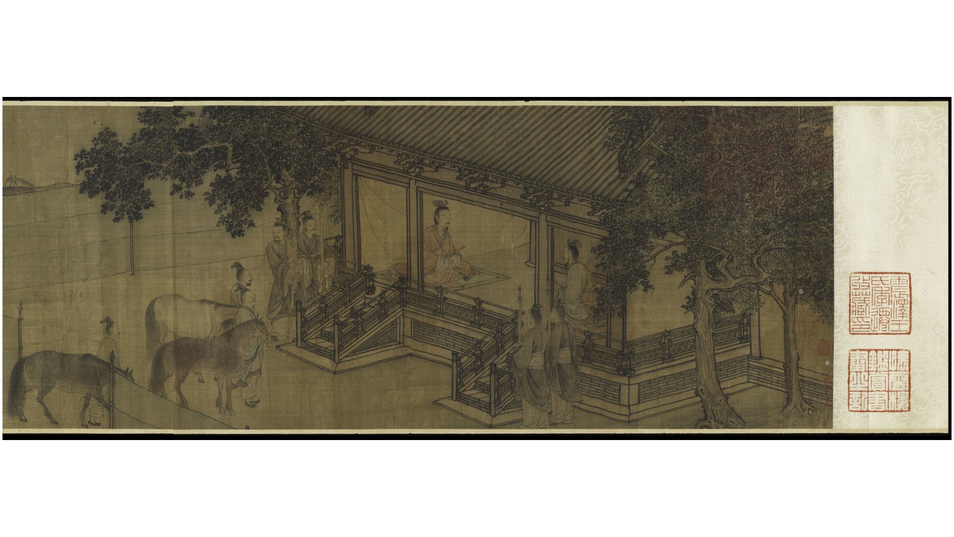 晋文公复国图.宋.李唐绘.高清注释.美国大都会艺术博物馆藏本