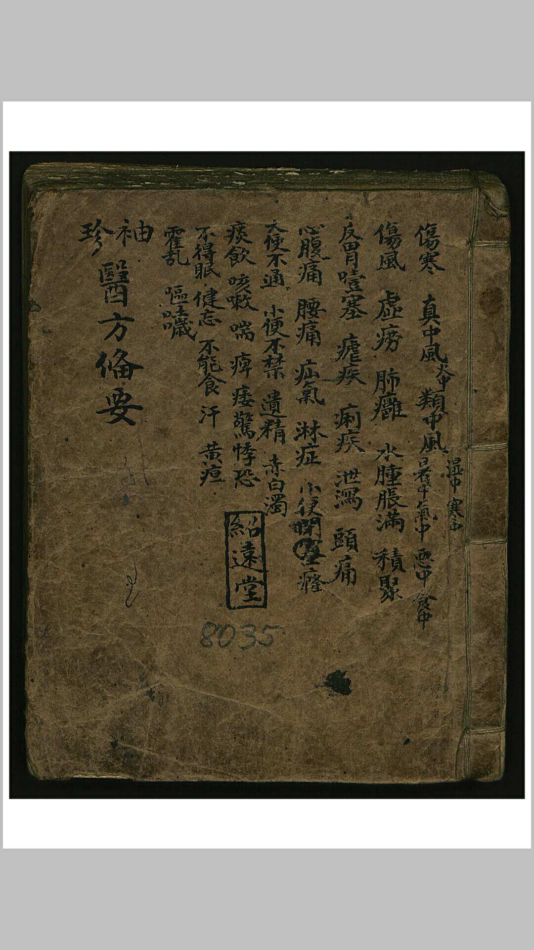 袖珍医方备要