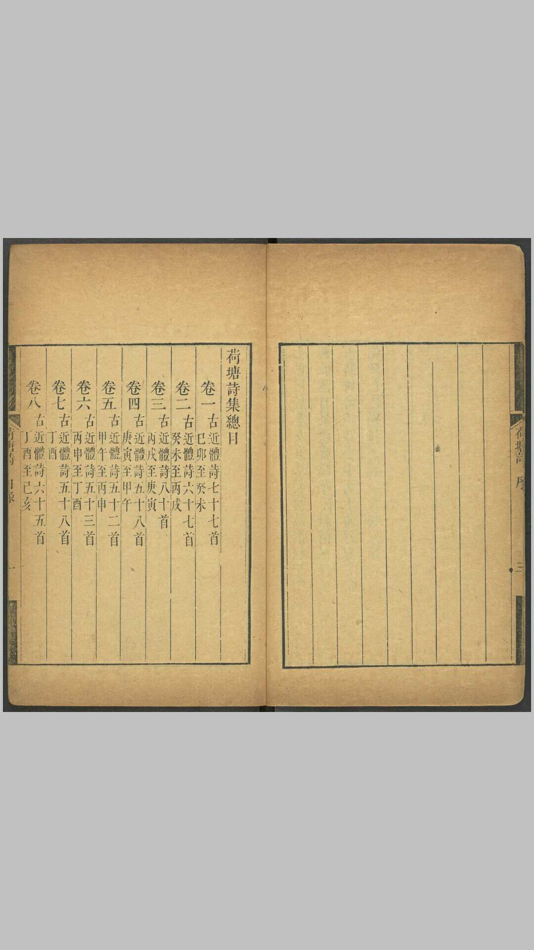 荷塘诗集12卷.清.张五典撰.清乾隆52年刊本