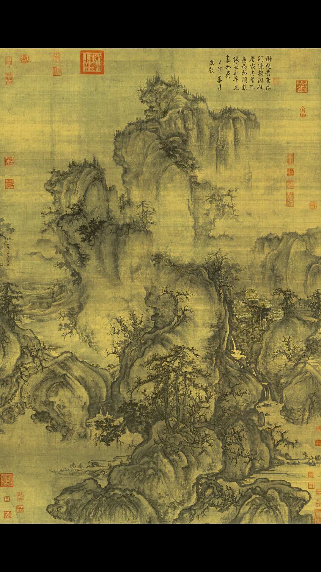 北宋 郭熙 早春图 绢本(原)158.3X108