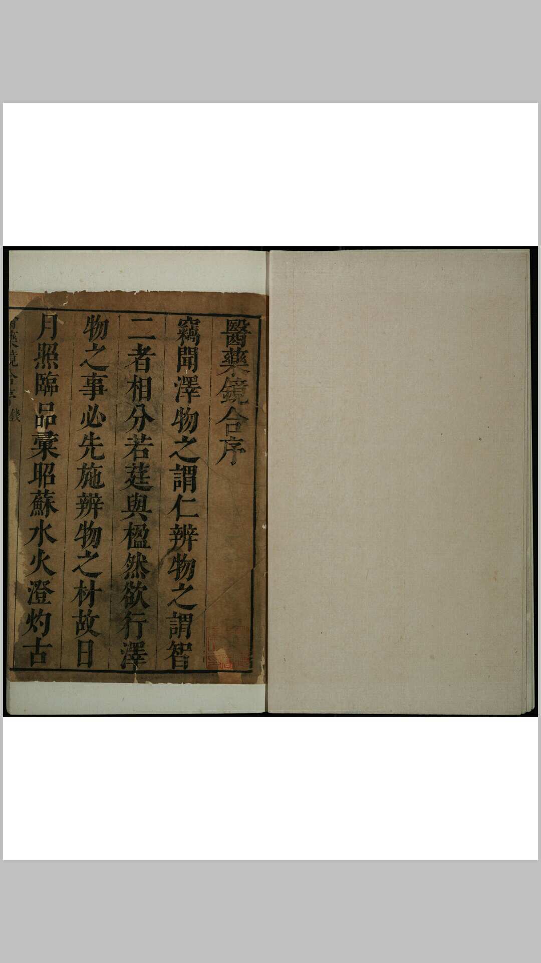 医镜  四卷 王肯堂著 张暎垣参 蒋仪较. [药镜 四卷  蒋仪较]