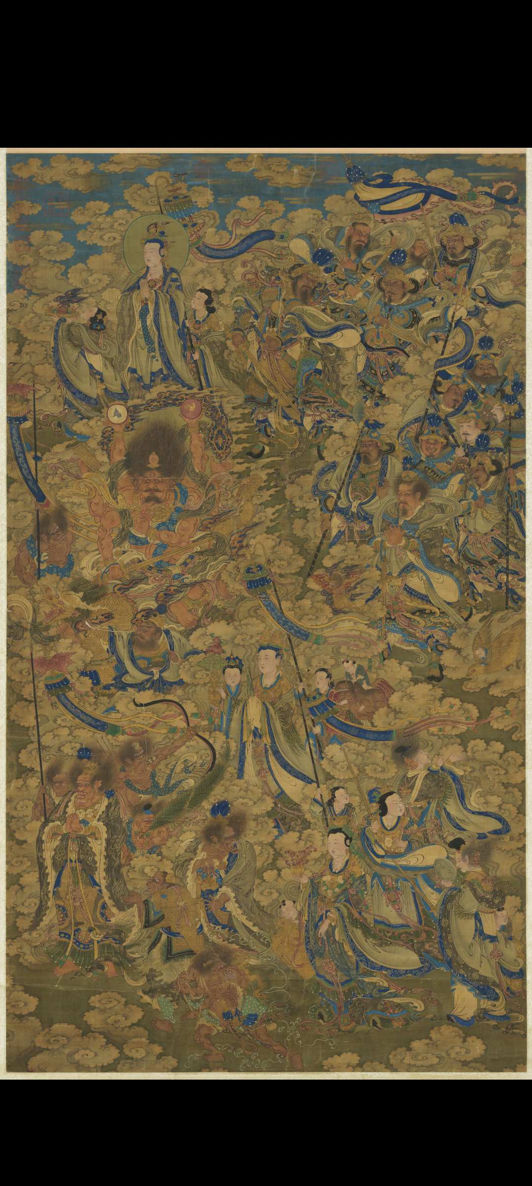 画佛像轴.绢本设色.12634×22130像素