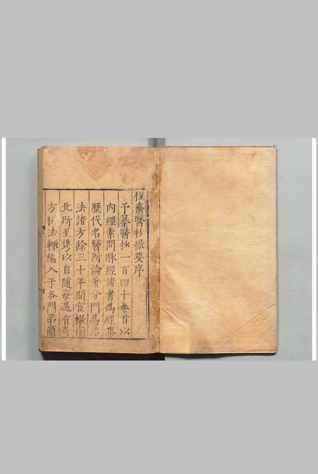 程斋医抄撮要 盛端明 明嘉靖12年