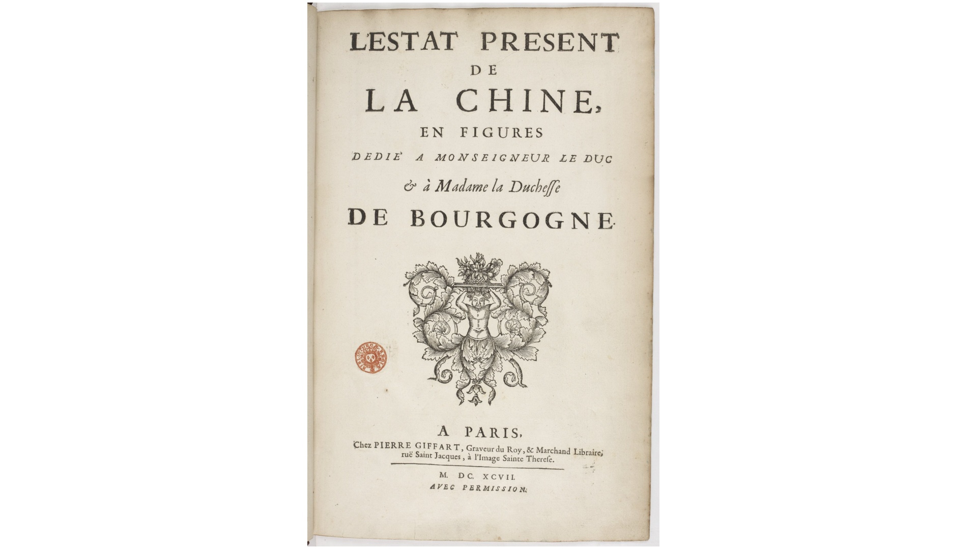 L’Etat présent de la Chine.清国人物服饰图册.Pierre Giffart.绘.Joachim Bouvet.白晋.著.1697年