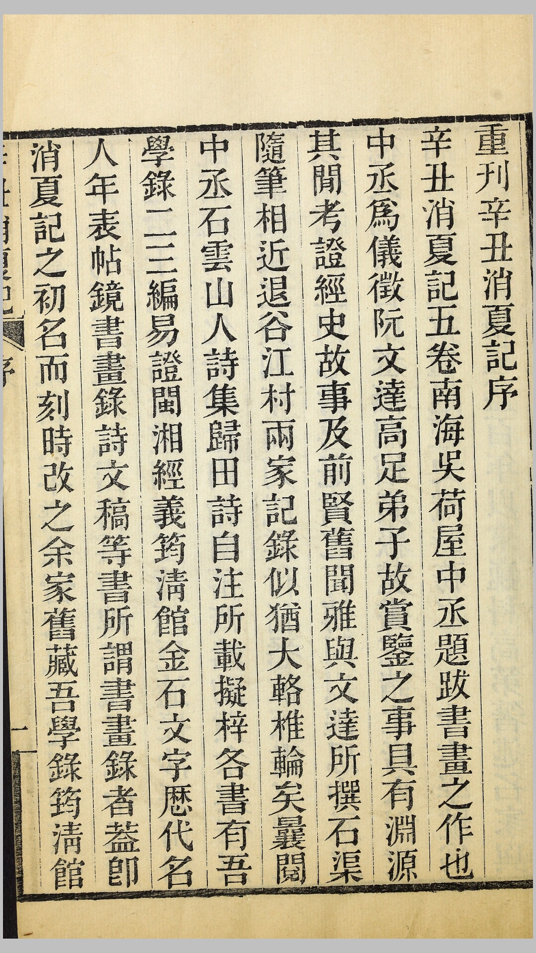 辛丑消夏记5卷.清.吴荣光撰.清光绪31年叶氏郋园刊本