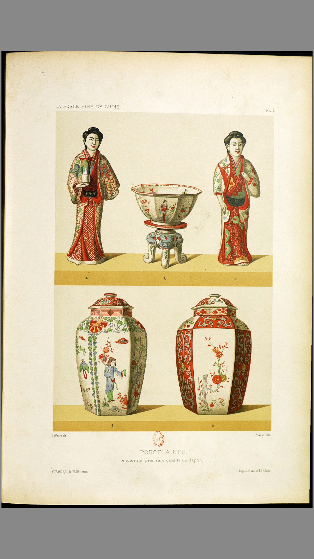 中国瓷器.La Porcelaine de Chine.全版插图31幅.By O.Du Sartel.1881年