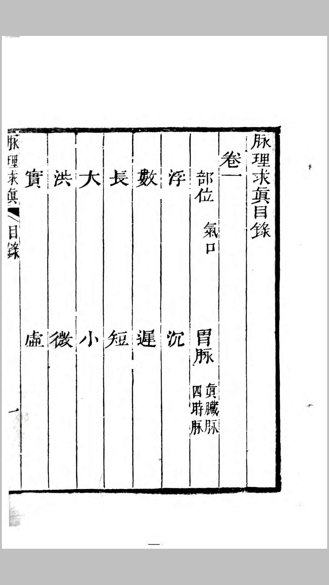 脉理
