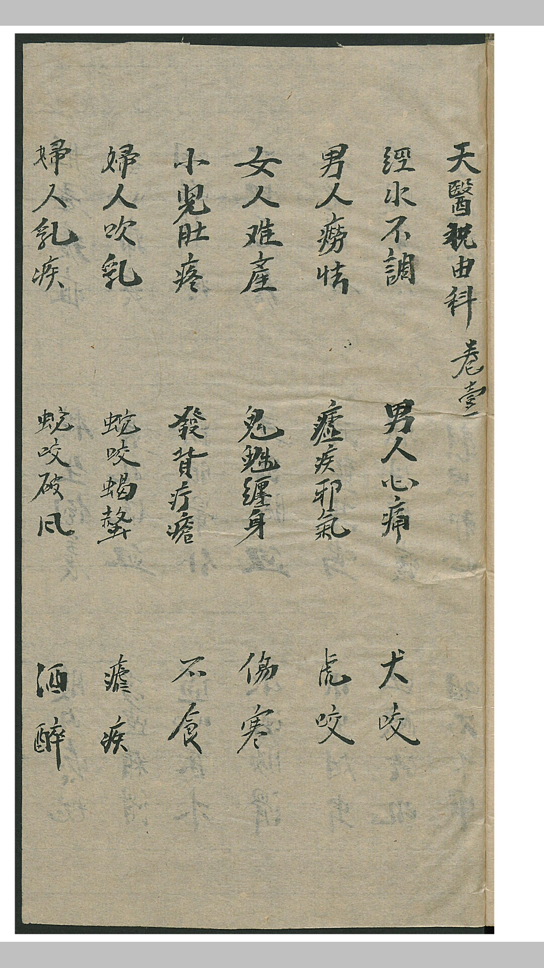 天医祝由科