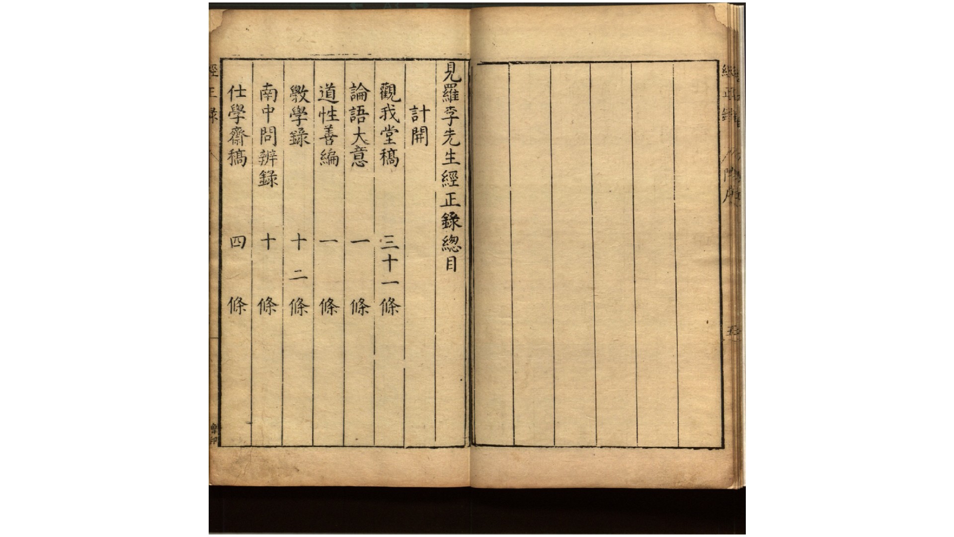 见罗李先生经正录8卷.明.李材撰.明万历间刊本