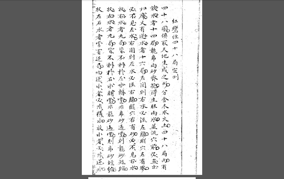 红鸾经四十八局坐穴消水图解