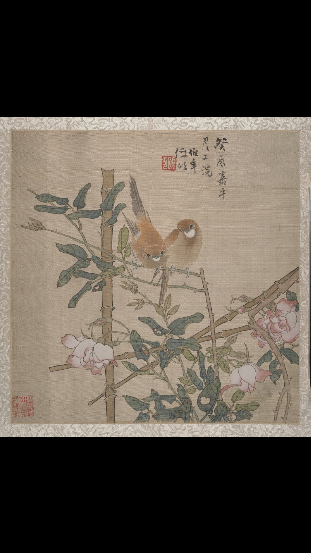清 任颐 花鸟册页42×40