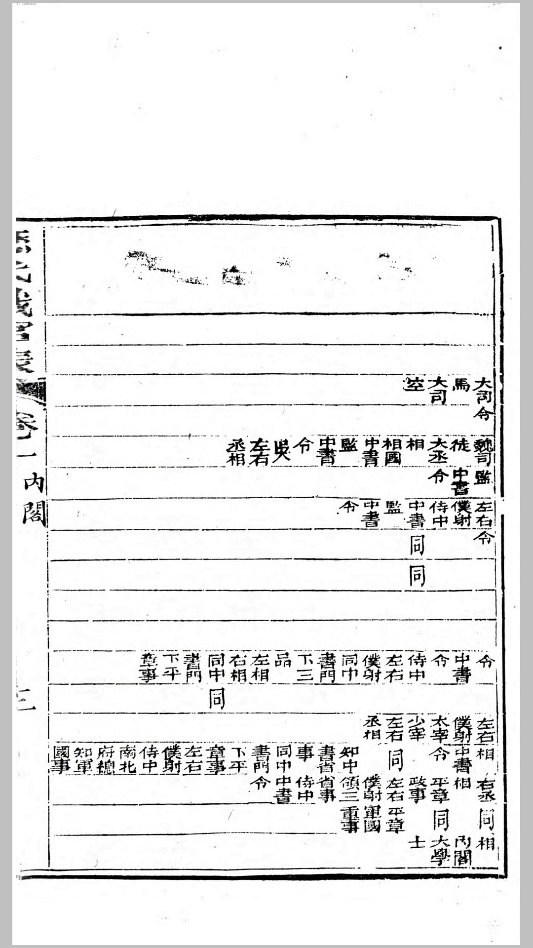 官职