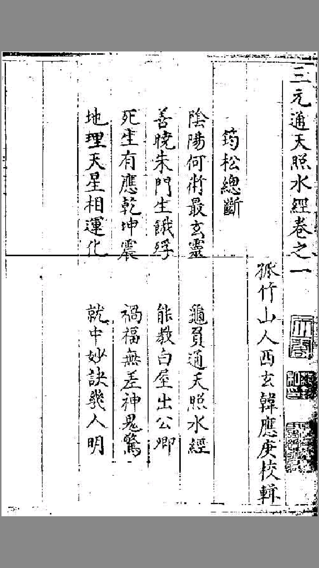 (八宅派)三元通天照水经